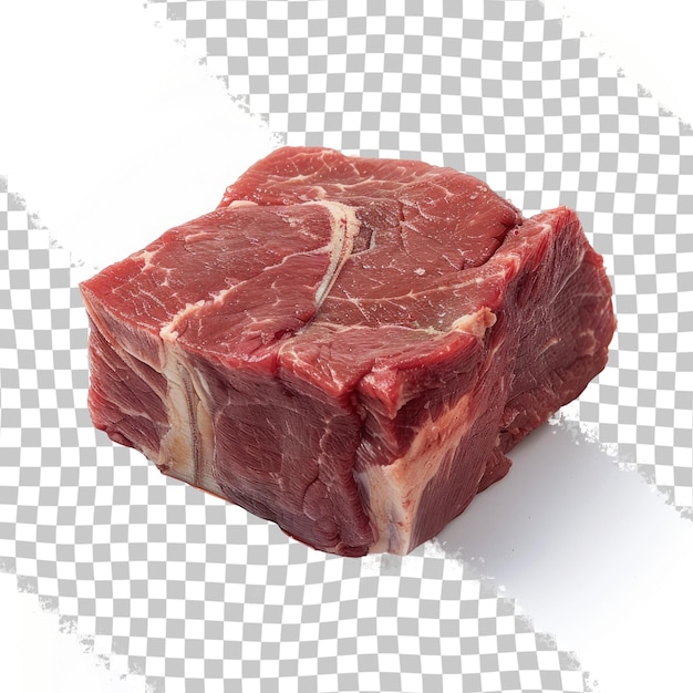 PSD a cut of meat is shown on a checkered background