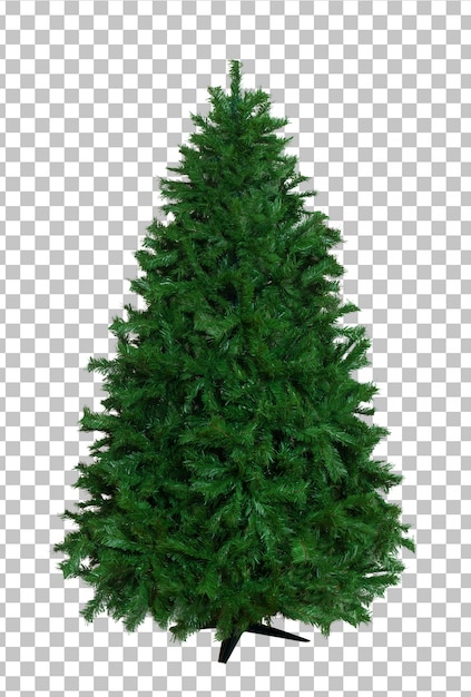 Cut out of bare artificial christmas tree