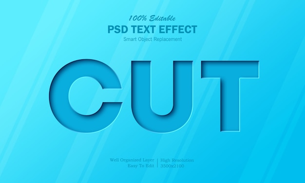 Cut Out Text Effect