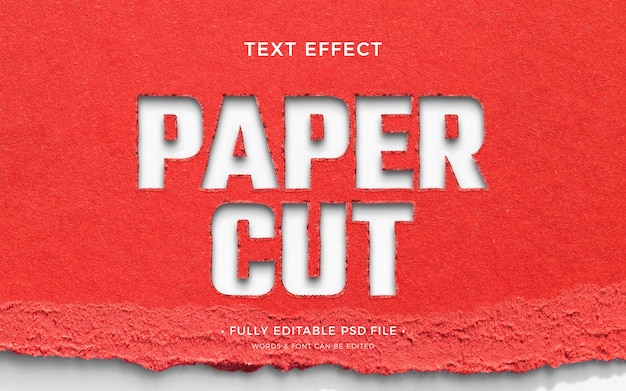 PSD cut out text effect