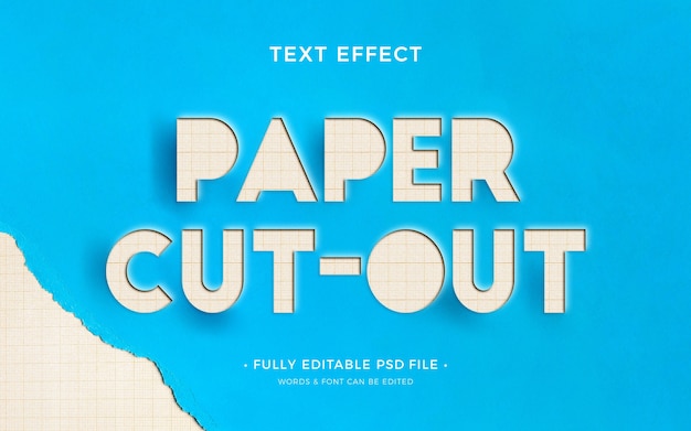 Cut out text effect