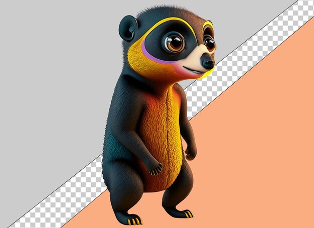 PSD cute 3d animals png