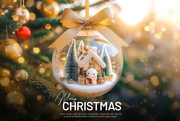 PSD cute 3d christmas background psd