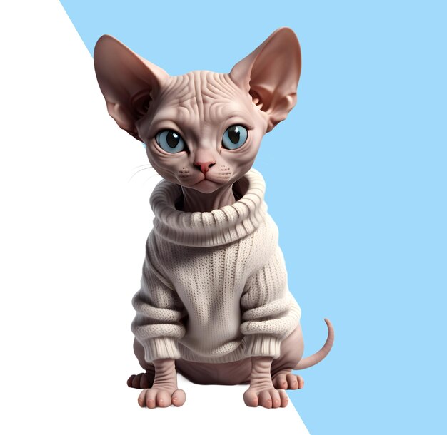 PSD cute 3d siamese cat