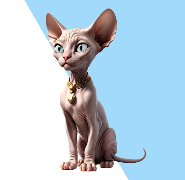 PSD cute 3d siamese cat