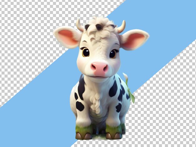 A cute adorable baby cow