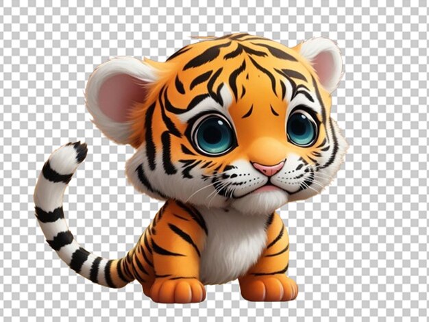 PSD un adorabile cucciolo di tigre