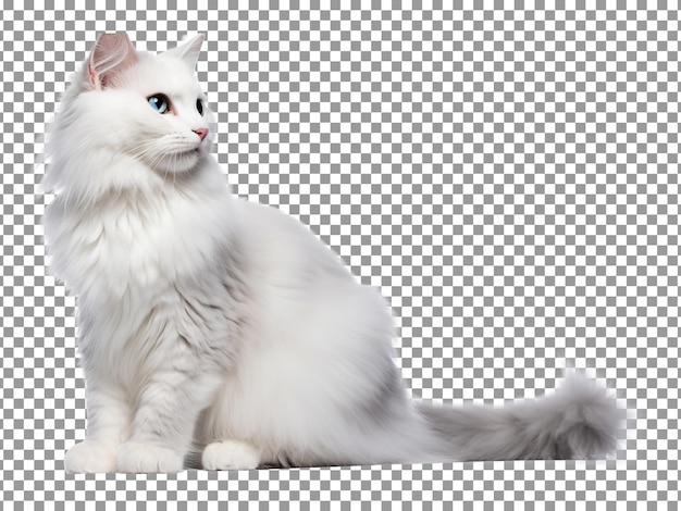 PSD 透明な背景に分離されたかわいいアメリカン カール猫の品種