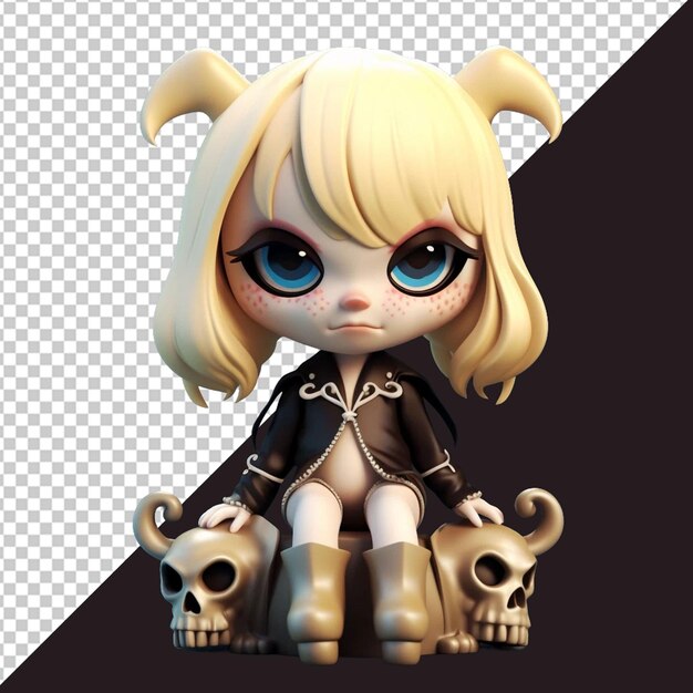 PSD かわいいアニメーションキャラクターpng