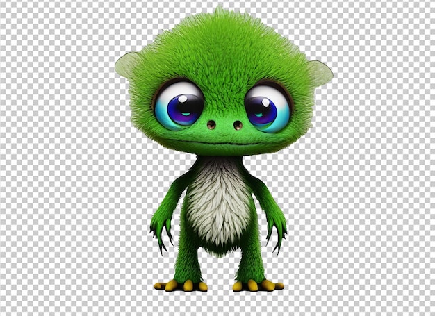 PSD cute baby monster