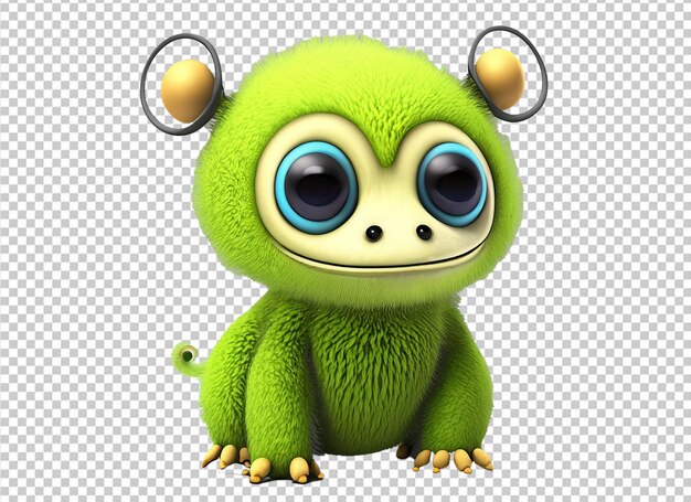 PSD cute baby monster