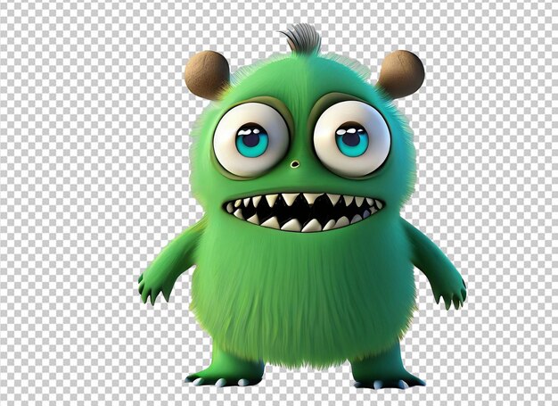 PSD cute baby monster