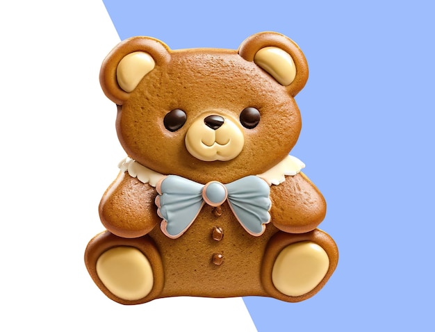 Cute bear shaped cookie