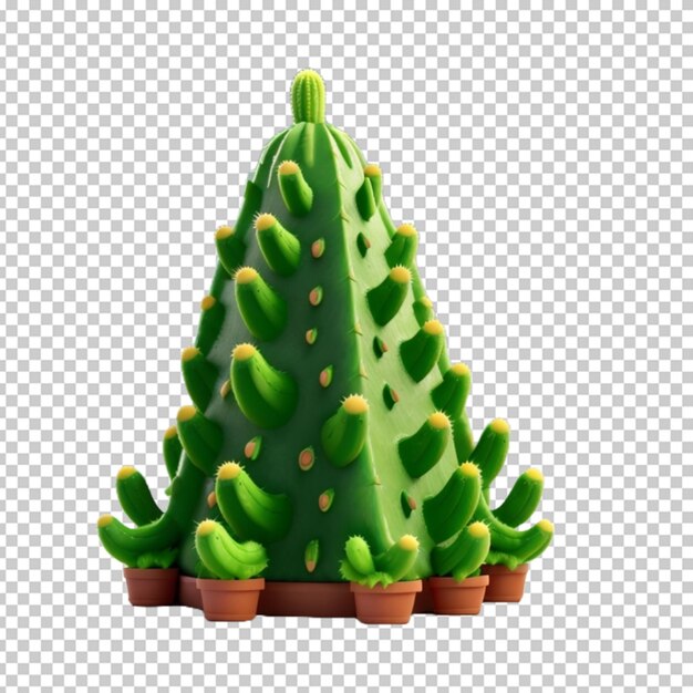 PSD cute cactus plant png