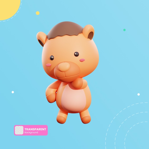 かわいいラクダの3dイラスト