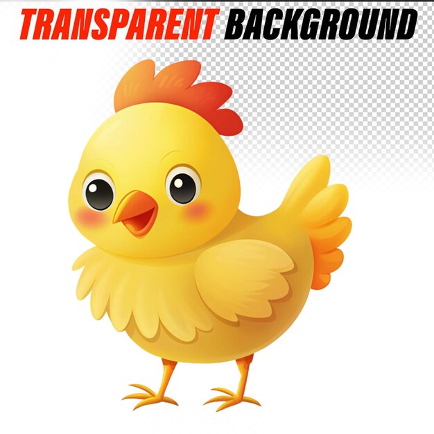 PSD cute cartoon chicken