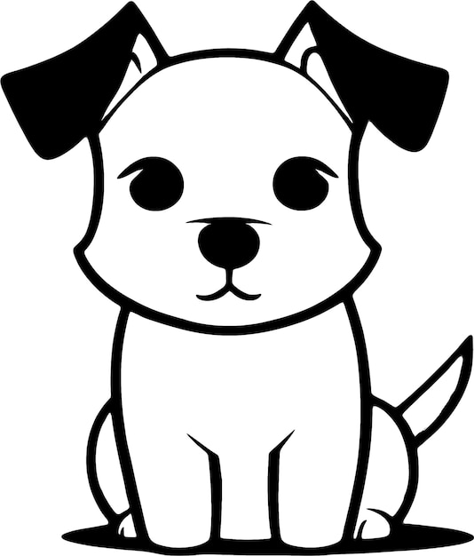 PSD a cute cartoon dog icon aigenerated