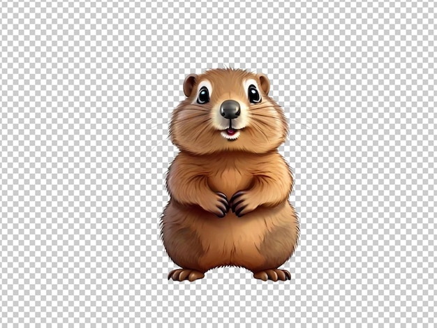 PSD cute cartoon ground hog