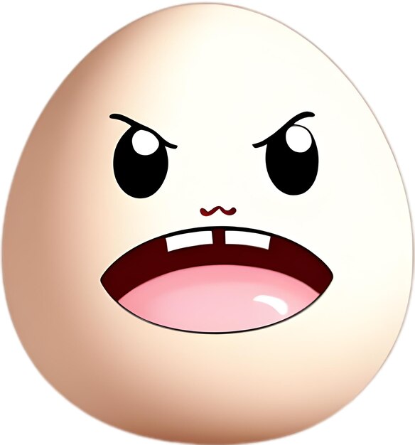 PSD cute cartoon kawaii egg icon