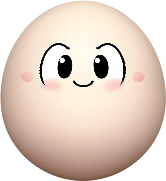 PSD cute cartoon kawaii egg icon