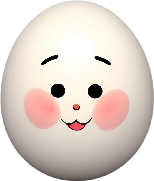 PSD cute cartoon kawaii egg icon