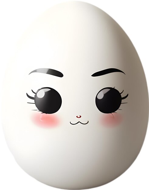 PSD cute cartoon kawaii egg icon