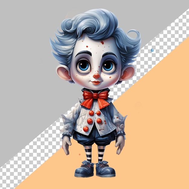 PSD cartoon carino mime jr