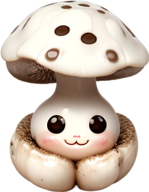 PSD cute cartoon mushroom icon