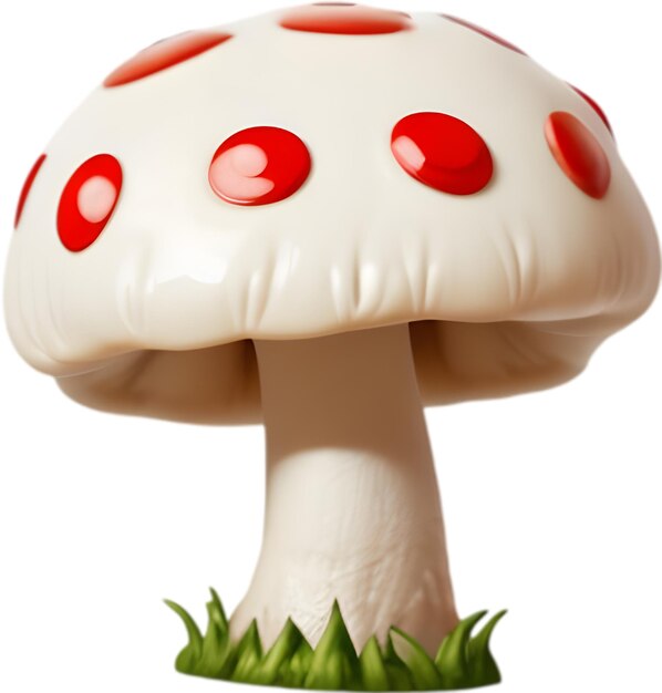 Cute cartoon mushroom icon