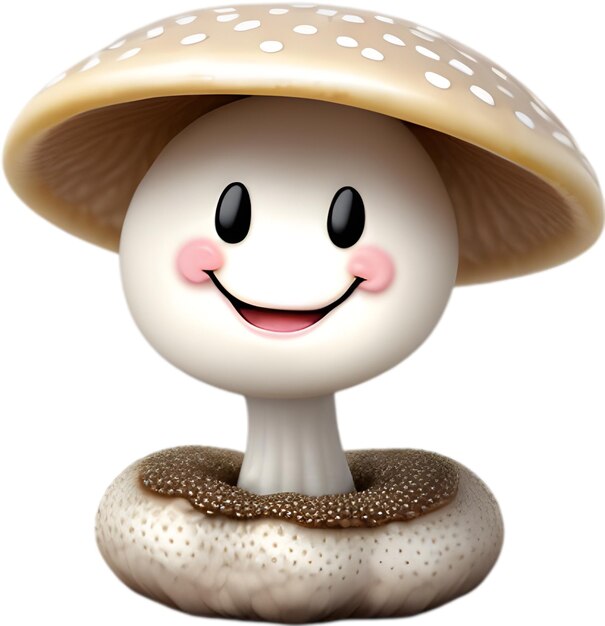 PSD cute cartoon mushroom icon