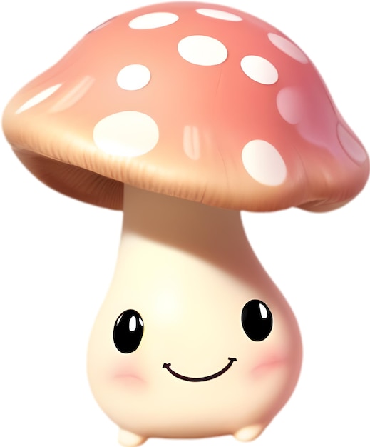 PSD cute cartoon mushroom icon