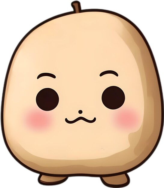 PSD cute cartoon potato icon