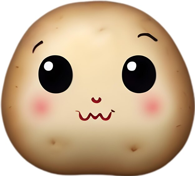 PSD cute cartoon potato icon