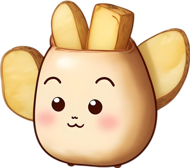 PSD cute cartoon potato icon