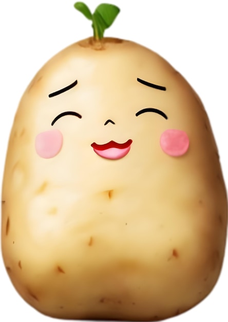 PSD 可愛いアニメのジャガイモのアイコン