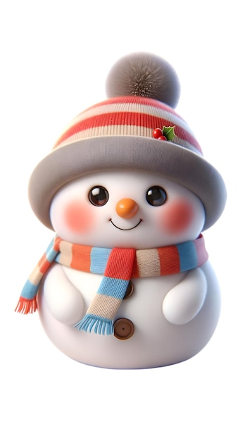 PSD cute cartoon snowman