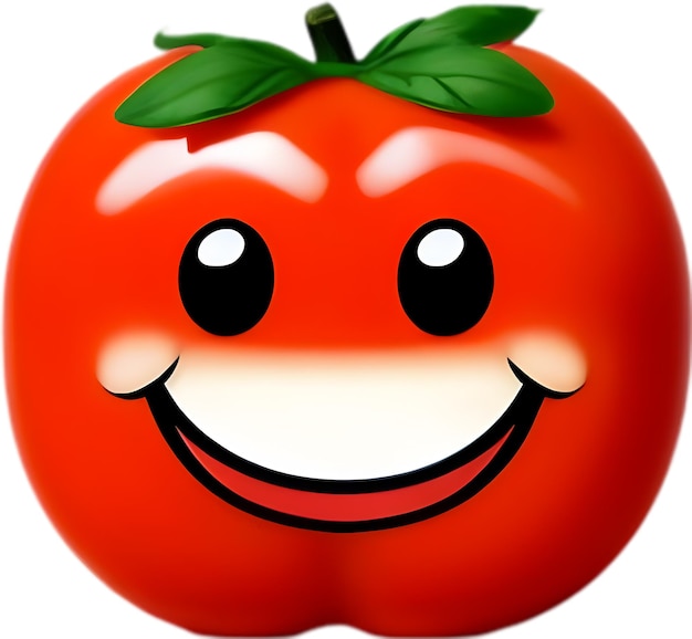 Cute cartoon tomato icon