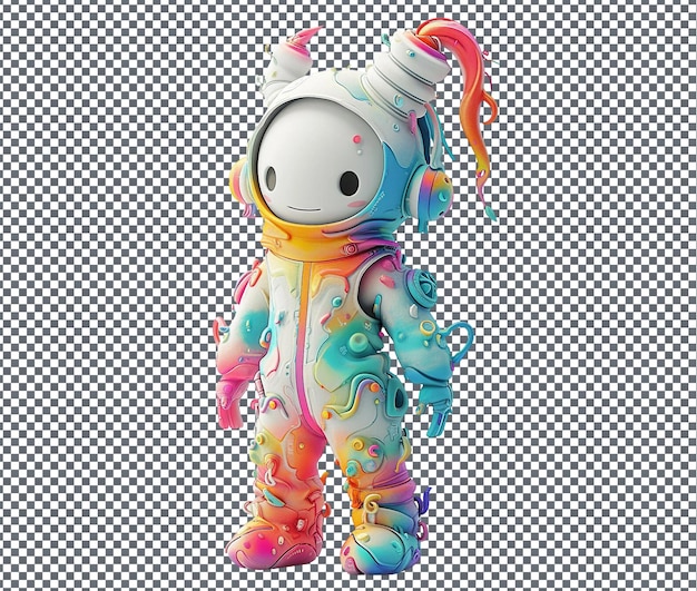 cute celestial aetherial amulet character on transparent background