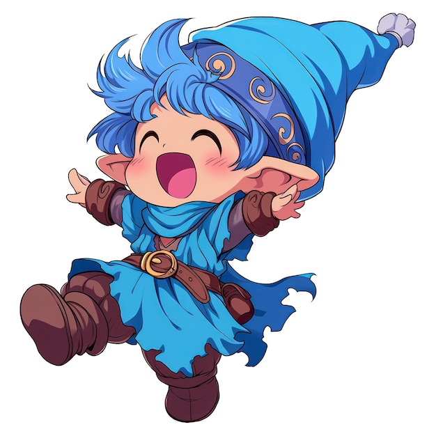 Cute chibi gnome