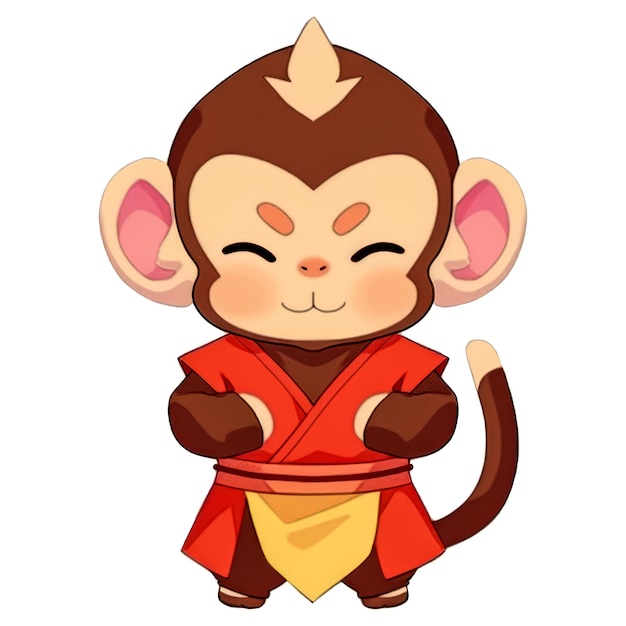 PSD cute chinese zodiac monkey