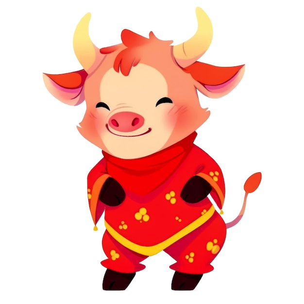 Cute chinese zodiac ox