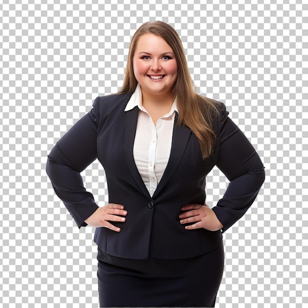 PSD a cute cubby businesswomen png