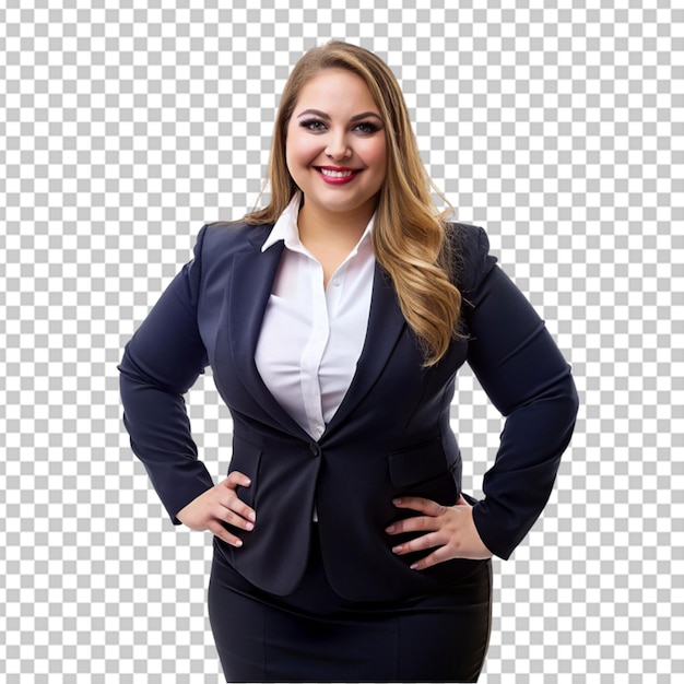 PSD a cute cubby businesswomen png