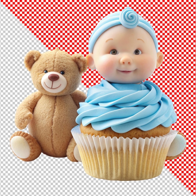 PSD cute cup cake