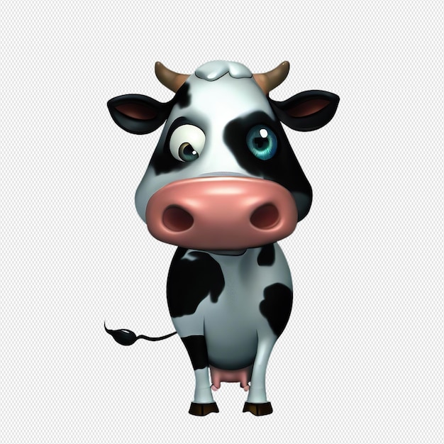 PSD cute dairy cow