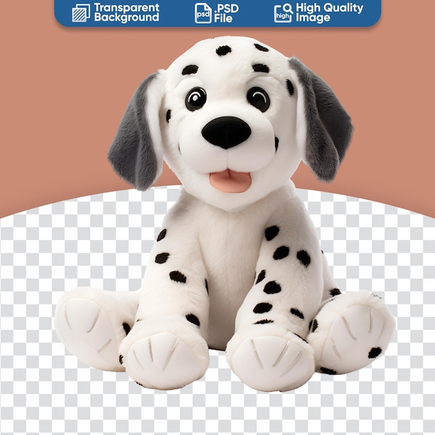 PSD cute dalmatian dog stuffed animal plush toys