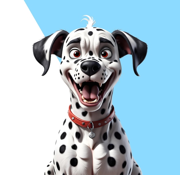 PSD cute dalmatian puppy