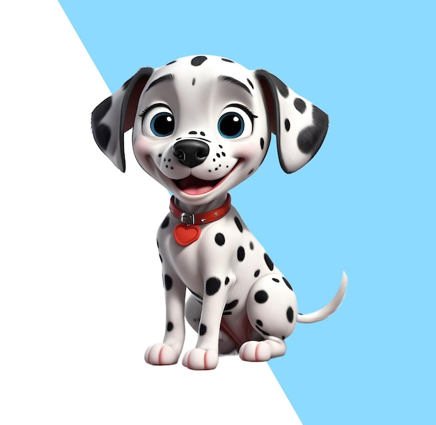 PSD cute dalmatian puppy