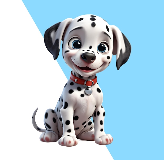 PSD cute dalmatian puppy