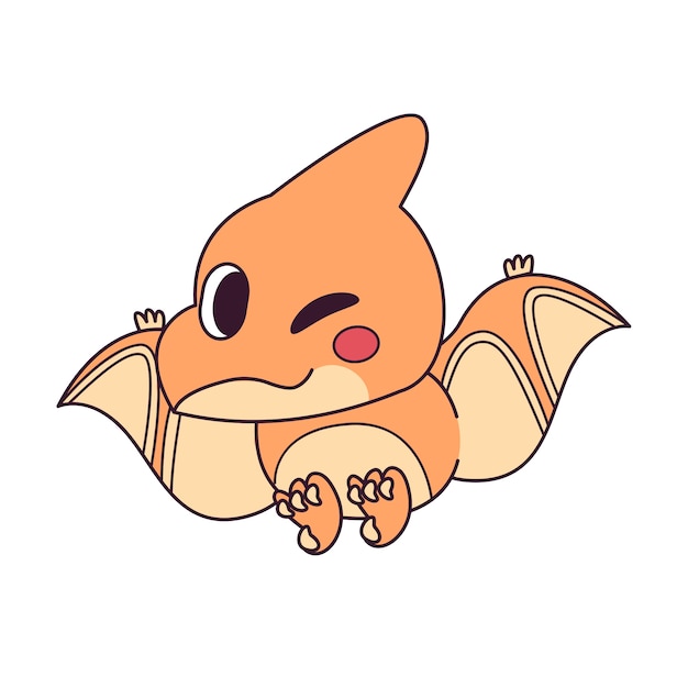 Cute dinosaur illustration